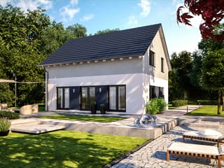 Fertighaus Euro Star 130 A von Bärenhaus Schlüsselfertig ab 209713€, Satteldach-Klassiker Außenansicht 2