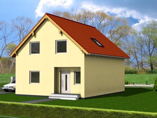 Fertighaus Eva 112 von Klaus Kowalski Immobilien Schlüsselfertig ab 164945€, Satteldach-Klassiker Außenansicht 3