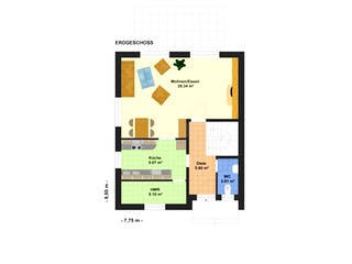 Fertighaus Eva 112 von Klaus Kowalski Immobilien Schlüsselfertig ab 164945€, Satteldach-Klassiker Grundriss 2