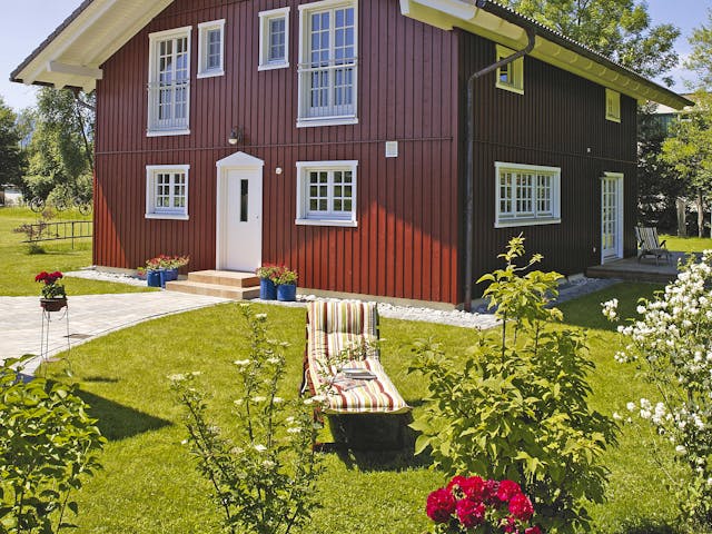 Fertighaus Eva von Regnauer Hausbau Schlüsselfertig ab 330835€, Satteldach-Klassiker Außenansicht 4