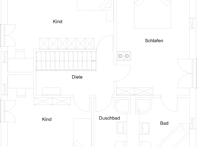 Fertighaus Eva von Regnauer Hausbau Schlüsselfertig ab 330835€, Satteldach-Klassiker Grundriss 1