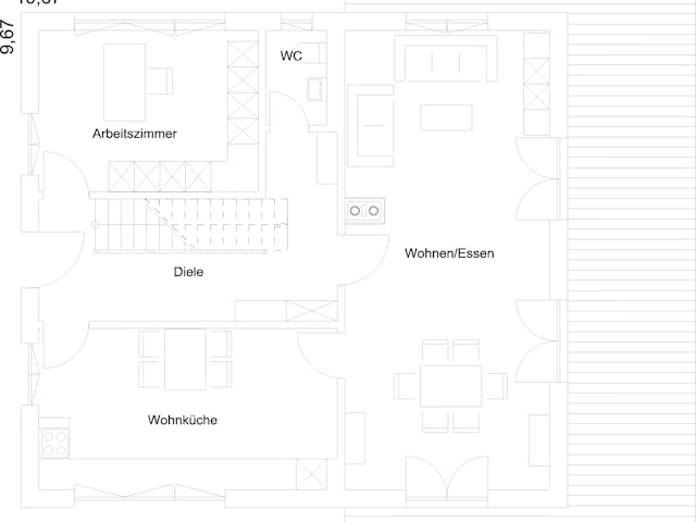 Fertighaus Eva von Regnauer Hausbau Schlüsselfertig ab 330835€, Satteldach-Klassiker Grundriss 4