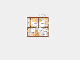 Massivhaus Evergreen von Wagener Systemhausbau Schlüsselfertig ab 169000€, Satteldach-Klassiker Grundriss 1