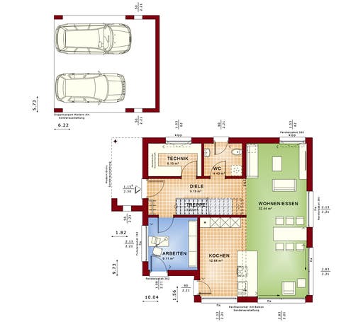 Evolution 134 V8 Floorplan 1
