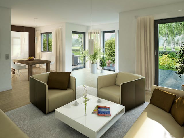 Fertighaus EVOLUTION 143 V2 von Bien-Zenker Schlüsselfertig ab 372527€, Satteldach-Klassiker Innenansicht 1