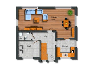 Massivhaus Exclusive von Siegerland Massivhaus Schlüsselfertig ab 275850€, Satteldach-Klassiker Grundriss 2