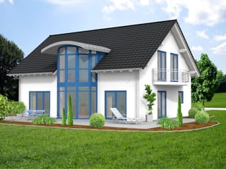 Massivhaus Exklusivhaus 200 von F.C. Nüdling Fertigteiltechnik Schlüsselfertig ab 415800€, Außenansicht 1