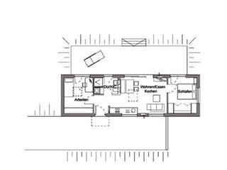 Fertighaus F 10-050.2 - Musterhaus Däniken von SchwörerHaus Schlüsselfertig ab 119964€, Bungalow Grundriss 1