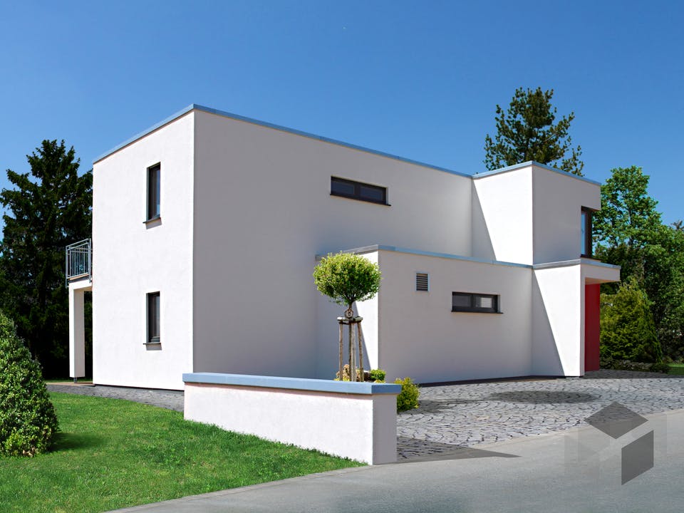Fertighaus Patrino von Fingerhut Haus Schlüsselfertig ab 442167€, Cubushaus Außenansicht 1