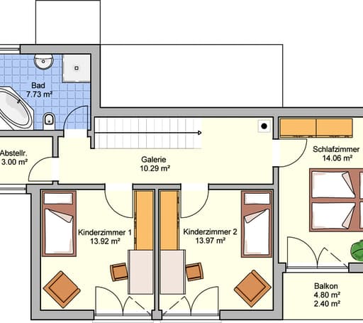 Fertighaus Patrino von Fingerhut Haus Schlüsselfertig ab 442167€, Cubushaus Grundriss 2