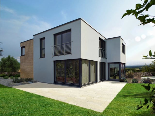 Fertighaus Bela von Fingerhut Haus Schlüsselfertig ab 541336€, Cubushaus Außenansicht 2