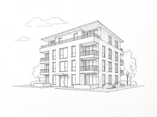 Massivhaus Eigentumswohnung 45-85 von Ever Energy Home, Satteldach-Klassiker Außenansicht 1