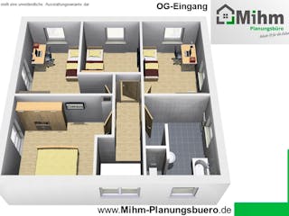 Massivhaus Idealo 150 WD von Mihm Thermobau Schlüsselfertig ab 430950€, Stadtvilla Innenansicht 3
