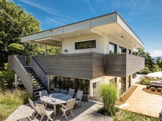 Fertighaus Fabienne von Regnauer Hausbau, Cubushaus Außenansicht 1