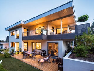 Fertighaus Fabienne von Regnauer Hausbau, Cubushaus Außenansicht 3