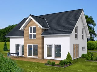 Fertighaus Family 172 von Zimmermann Haus Schlüsselfertig ab 309600€, Satteldach-Klassiker Außenansicht 3