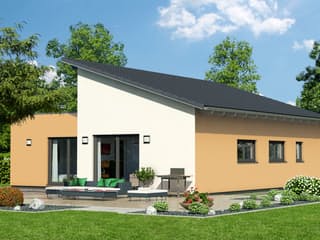 Fertighaus Fame 90 B von SCHWABENHAUS Schlüsselfertig ab 258620€, Pultdachhaus Außenansicht 1