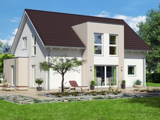 Fertighaus Fame 92 von SCHWABENHAUS Schlüsselfertig ab 342505€, Satteldach-Klassiker Außenansicht 1