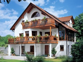 Fertighaus Ausstellungshaus Rheinau-Linx – Familia von WeberHaus Schlüsselfertig ab 582000€, Außenansicht 1