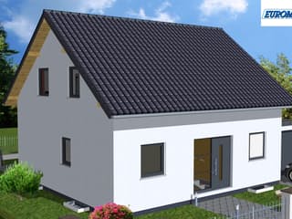 Massivhaus Family 125 SD von EUROMAC 2 S.A.S. Bausatzhaus ab 39788€, Satteldach-Klassiker Außenansicht 1