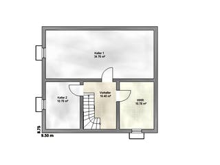 Massivhaus Family 125 SD von EUROMAC 2 S.A.S. Bausatzhaus ab 39788€, Satteldach-Klassiker Grundriss 3