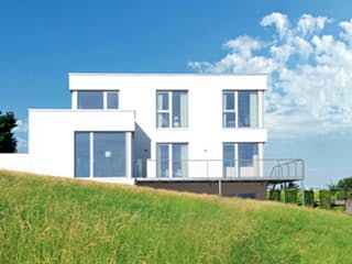 Fertighaus Family 185 von Die HausManufaktur Schlüsselfertig ab 273000€, Cubushaus Außenansicht 1