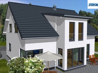 Massivhaus Family 200 SG von EUROMAC 2 S.A.S. Bausatzhaus ab 44506€, Satteldach-Klassiker Außenansicht 3
