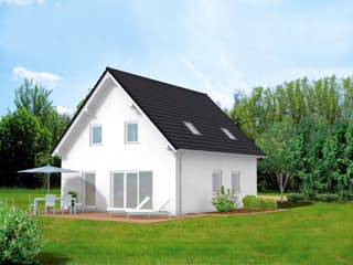 Massivhaus Family Kompakt 118 von F.C. Nüdling Fertigteiltechnik Schlüsselfertig ab 232050€, Außenansicht 2