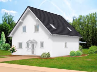 Massivhaus Family Kompakt 118 von F.C. Nüdling Fertigteiltechnik Schlüsselfertig ab 232050€, Außenansicht 3