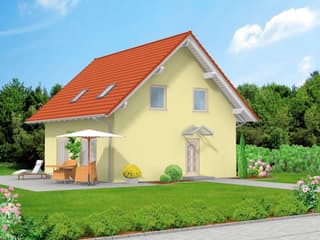 Massivhaus Family Young 104 von F.C. Nüdling Fertigteiltechnik Schlüsselfertig ab 200850€, Außenansicht 1