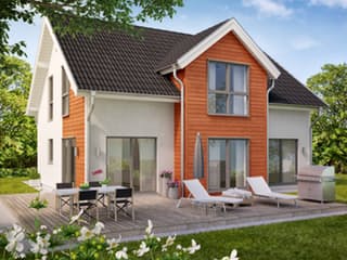 Fertighaus Family 144 von Zimmermann Haus Schlüsselfertig ab 263520€, Satteldach-Klassiker Außenansicht 1