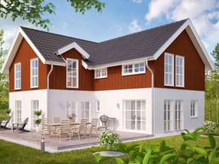 Fertighaus Family 178 von Zimmermann Haus Schlüsselfertig ab 328410€, Satteldach-Klassiker Außenansicht 1