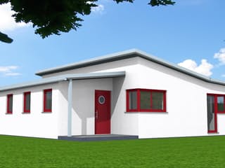 Fertighaus Fanny 88 von Klaus Kowalski Immobilien Schlüsselfertig ab 171370€, Bungalow Außenansicht 2