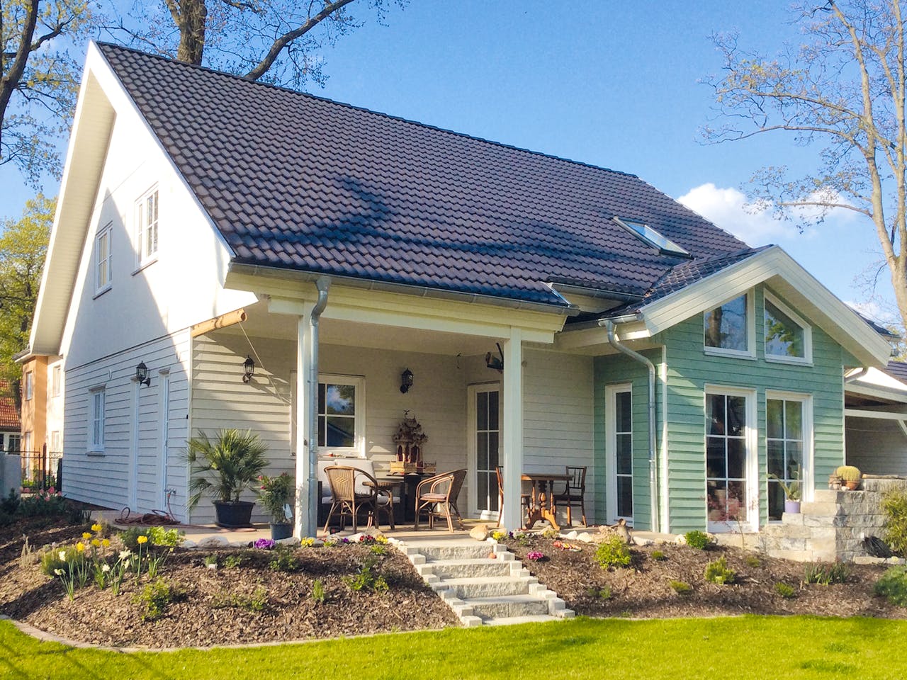 Fertighaus Fanö von Danhaus Deutschland, Satteldach-Klassiker Außenansicht 1