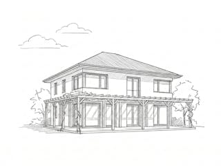 Massivhaus Stadtvilla 150/155 von Ever Energy Home, Stadtvilla Außenansicht 1
