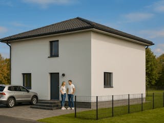 Massivhaus Stadtvilla 110 A von Ever Energy Home, Stadtvilla Außenansicht 1