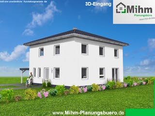 Massivhaus Idealo 150 WD von Mihm Thermobau Schlüsselfertig ab 430950€, Stadtvilla Außenansicht 2