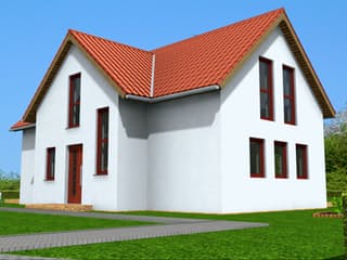 Fertighaus Felice 133 von Klaus Kowalski Immobilien Schlüsselfertig ab 178806€, Satteldach-Klassiker Außenansicht 1