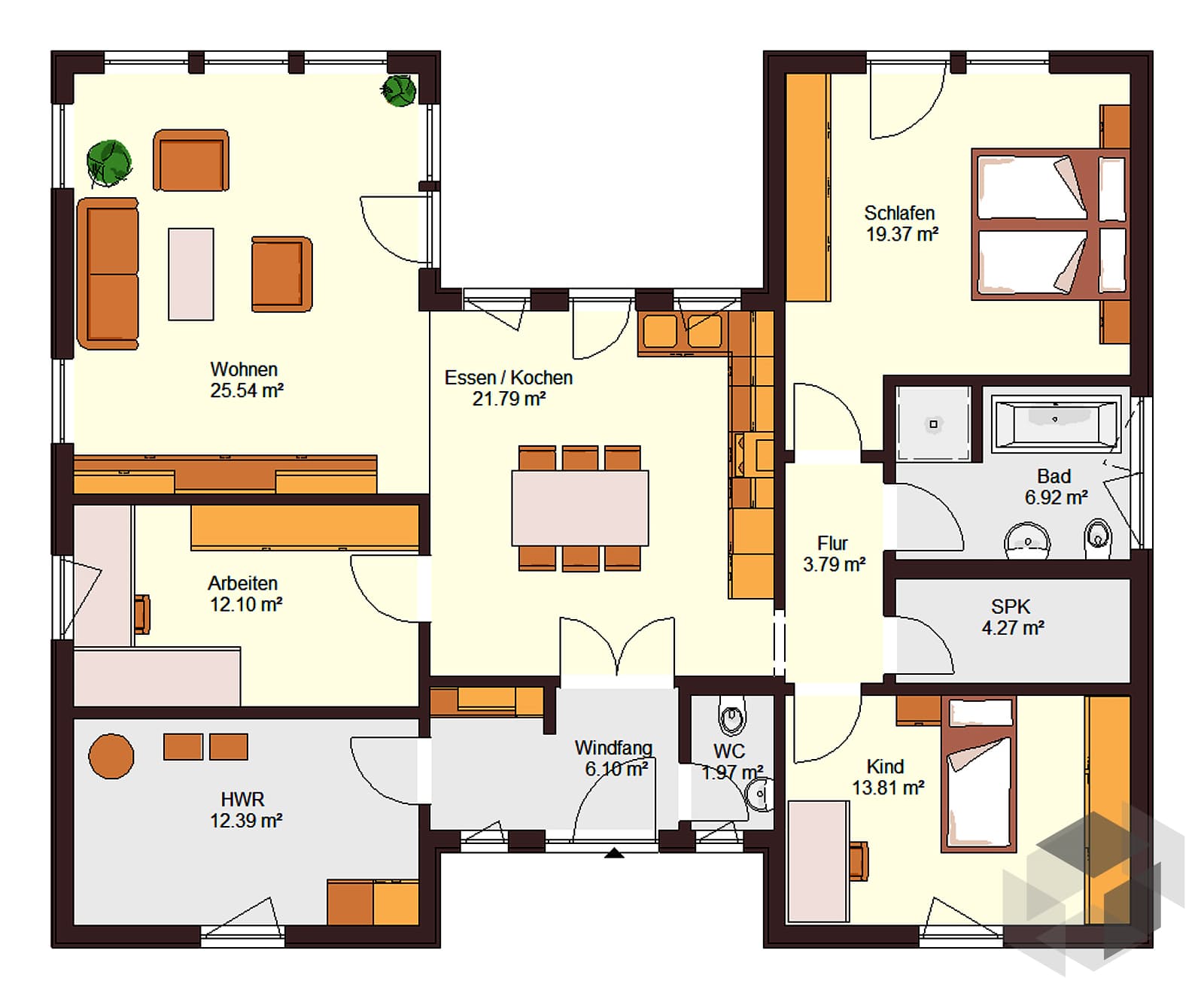 Bungalow 128 (inactive) von ZIMMERMANN HAUS | komplette Datenübersicht