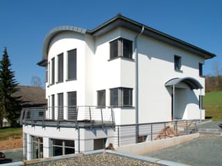 Fertighaus Feng Shui von Albert Haus Schlüsselfertig ab 409000€, Stadtvilla Außenansicht 1