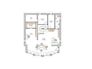 Fertighaus Feng Shui von Albert Haus Schlüsselfertig ab 409000€, Stadtvilla Grundriss 2
