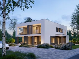 Fertighaus ELK Vision 186 von ELK Fertighaus, Satteldach-Klassiker Außenansicht 5