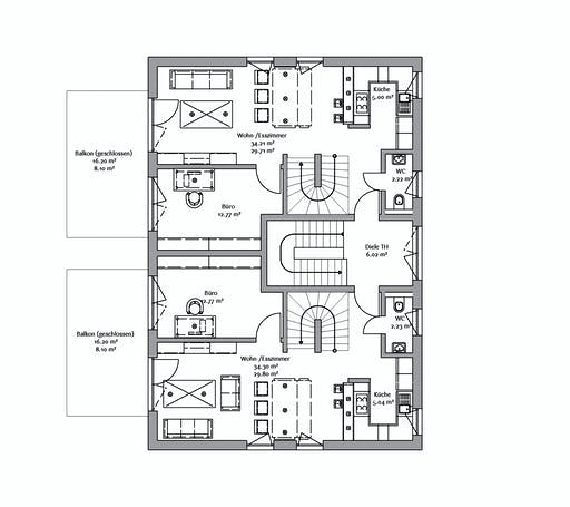 Fischerhaus - 3-Familienhaus 324 Floorplan 2