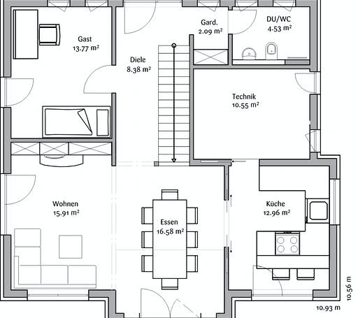 Fischerhaus - Klassisch 148 Floorplan 1