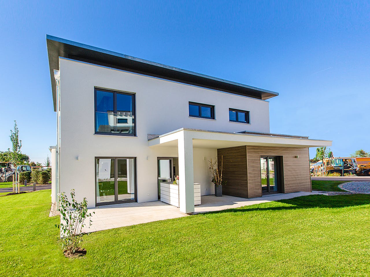 Fertighaus Musterhaus CubeX von FischerHaus Schlüsselfertig ab 678667€, Cubushaus Außenansicht 1