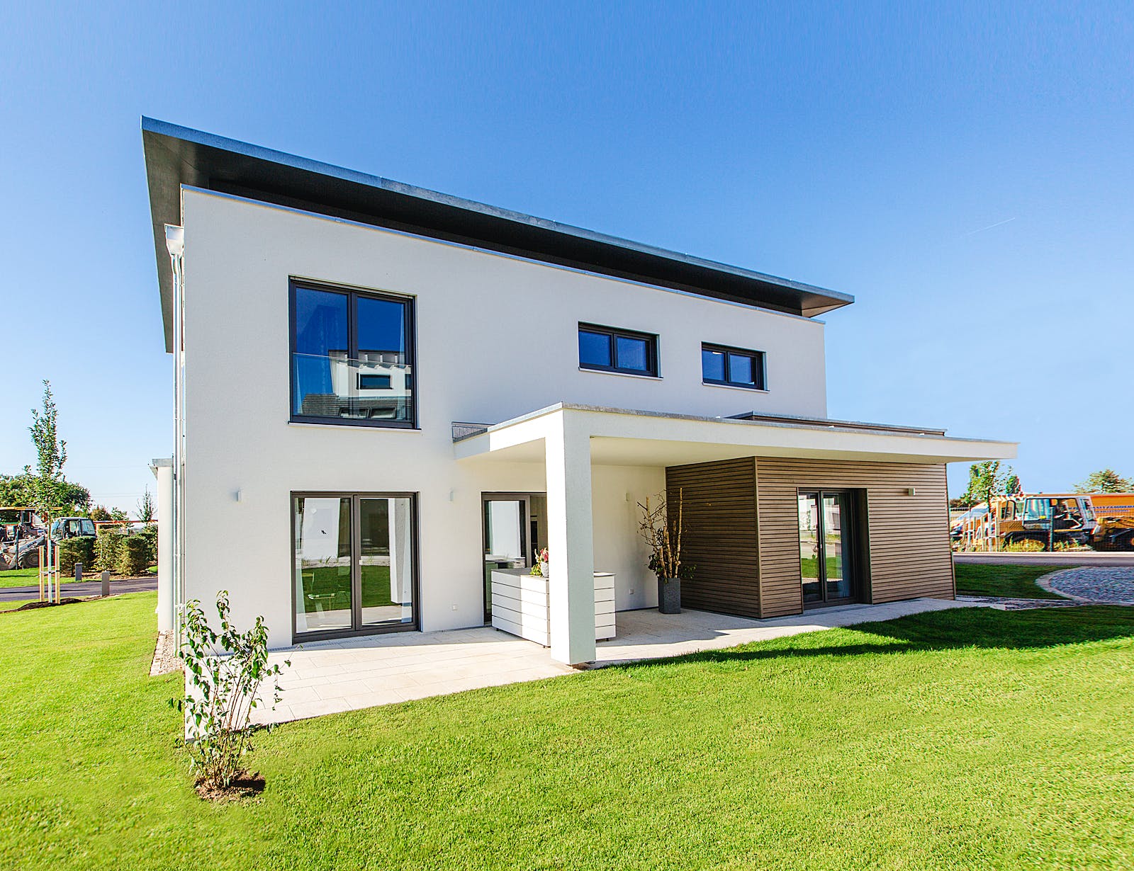 Fertighaus Musterhaus CubeX von FischerHaus Schlüsselfertig ab 514142€, Cubushaus Außenansicht 1