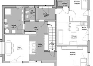 Musterhaus CubeX Grundriss
