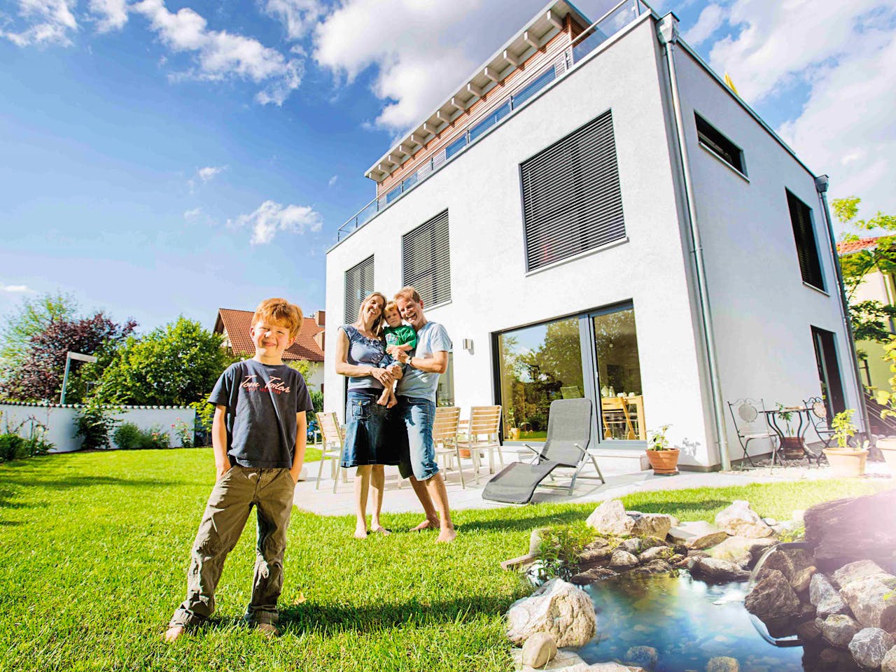 Fertighaus Modern 173 von FischerHaus Schlüsselfertig ab 502392€, Cubushaus Außenansicht 1