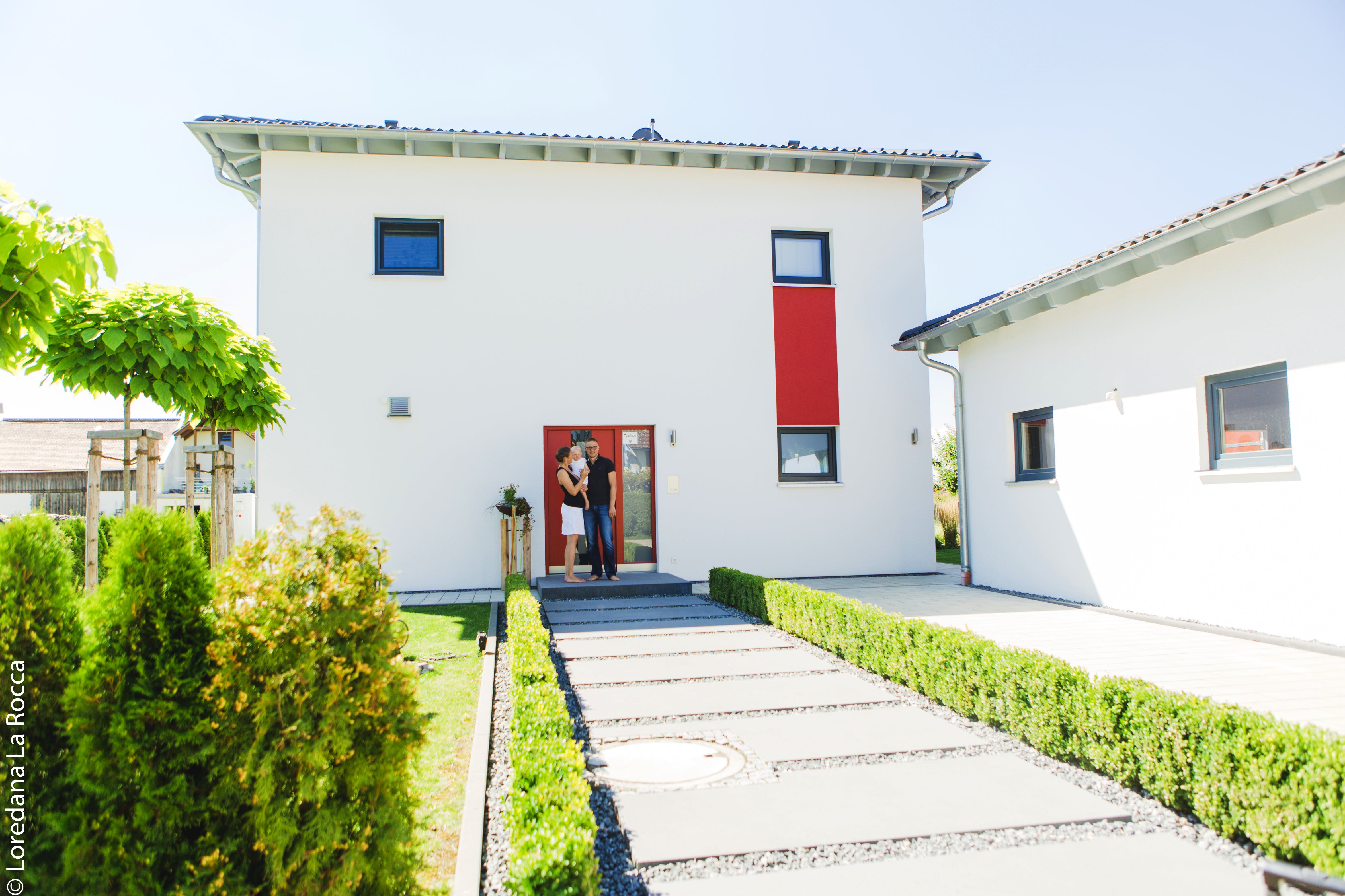 Fertighaus Stadtvilla 160 von FischerHaus Schlüsselfertig ab 374790€, Stadtvilla Außenansicht 2