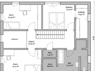 Fertighaus Stadtvilla 160 von FischerHaus Schlüsselfertig ab 494723€, Stadtvilla Grundriss 2